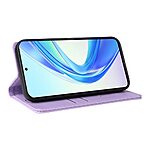 Θήκη Honor 90 Smart 5G YIKATU Folio Series με βάση στήριξης, υποδοχή καρτών και μαγνητικό κούμπωμα Flip Wallet από συνθετικό δέρμα και TPU μωβ ανοιχτό - Image 4