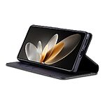 Θήκη Huawei Pura 70 AZNS Litchi Retro V4 Texture Leather με βάση στήριξης, υποδοχές καρτών και μαγνητικό κούμπωμα μαύρο - Image 3