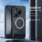 Θήκη Huawei Pura 70 DUX DUCIS Aimo Series συμβατό με MagSafe φορτιστή - Ανθεκτική στις Πτώσεις μαύρο - Image 3