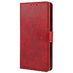 Θήκη Huawei Pura 70 Pro Mad Mask Leather Wallet Case V2_4 με βάση στήριξης, υποδοχές καρτών και μαγνητικό κούμπωμα Flip Wallet από συνθετικό δέρμα κόκκινο - Image 5