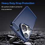 Θήκη Huawei Pura 70 Pro Mad Mask Brushed TPU Carbon Πλάτη μπλε - Image 3