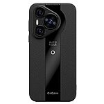 Θήκη Huawei Pura 70 Q.COO Imprinted Series Πλάτη με ανάγλυφη επιφάνεια από Premium TPU μαύρο