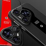 Θήκη Huawei Pura 70 Q.COO Imprinted Series Πλάτη με ανάγλυφη επιφάνεια από Premium TPU μαύρο - Image 4