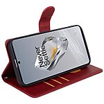 Θήκη OnePlus Nord N30 SE 5G OEM Leather Wallet Case Series 2 με βάση στήριξης, υποδοχές καρτών και μαγνητικό κούμπωμα Flip Wallet από συνθετικό δέρμα κόκκινο - Image 3