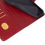 Θήκη OnePlus Nord N30 SE 5G OEM Leather Wallet Case Series 2 με βάση στήριξης, υποδοχές καρτών και μαγνητικό κούμπωμα Flip Wallet από συνθετικό δέρμα κόκκινο - Image 5