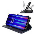 Θήκη OnePlus Nord N30 SE 5G OEM Skin Pro ultra thin V2 με βάση στήριξης, υποδοχή καρτών και μαγνητικό κούμπωμα Flip Wallet από συνθετικό δέρμα και TPU μπλε - Image 3