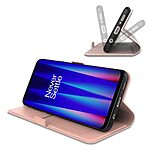 Θήκη OnePlus Nord N30 SE 5G OEM Skin Pro ultra thin V2 με βάση στήριξης, υποδοχή καρτών και μαγνητικό κούμπωμα Flip Wallet από συνθετικό δέρμα και TPU ροζ χρυσό - Image 3