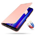 Θήκη OnePlus Nord N30 SE 5G OEM Skin Pro ultra thin V2 με βάση στήριξης, υποδοχή καρτών και μαγνητικό κούμπωμα Flip Wallet από συνθετικό δέρμα και TPU ροζ χρυσό - Image 4