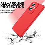 Θήκη OnePlus Nord N30 SE 5G OEM Soft Liquid Silicone Πλάτη σιλικόνης με κορδόνι κόκκινο - Image 3