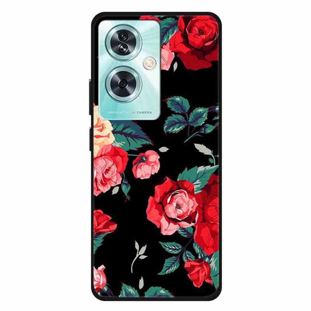Θήκη OnePlus Nord N30 SE 5G OEM σχέδιο Black Rose με πλάτη από Premium TPU Θήκη OnePlus Nord N30 SE 5G OEM σχέδιο Black Rose με πλάτη από Premium TPU