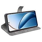 Θήκη Realme 12+ 5G Mad Mask Leather Wallet Case V2 με βάση στήριξης, υποδοχές καρτών και μαγνητικό κούμπωμα Flip Wallet από συνθετικό δέρμα γκρι - Image 3