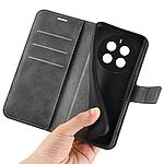 Θήκη Realme 12+ 5G Mad Mask Leather Wallet Case V2 με βάση στήριξης, υποδοχές καρτών και μαγνητικό κούμπωμα Flip Wallet από συνθετικό δέρμα γκρι - Image 4