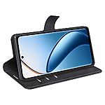 Θήκη Realme 12+ 5G Mad Mask Leather Wallet Case V2 με βάση στήριξης, υποδοχές καρτών και μαγνητικό κούμπωμα Flip Wallet από συνθετικό δέρμα μαύρο - Image 3