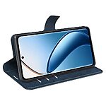 Θήκη Realme 12+ 5G Mad Mask Leather Wallet Case V2 με βάση στήριξης, υποδοχές καρτών και μαγνητικό κούμπωμα Flip Wallet από συνθετικό δέρμα μπλε - Image 3