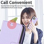 Θήκη Realme C65 BINFEN COLOR Leather Wallet series 12 με βάση στήριξης, υποδοχές καρτών και μαγνητικό κούμπωμα μωβ - Image 5