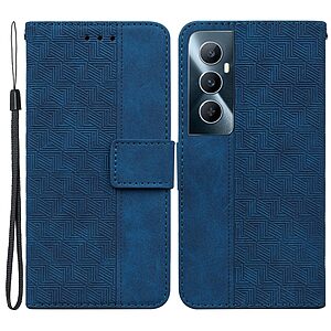 Θήκη Realme C65 Mad Mask Leather Wallet Case Geometry Style με βάση στήριξης