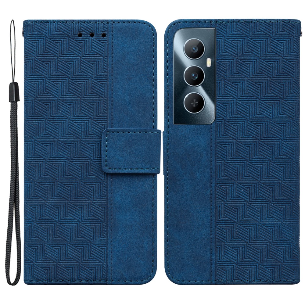 Θήκη Realme C65 Mad Mask Leather Wallet Case Geometry Style με βάση στήριξης Θήκη Realme C65 Mad Mask Leather Wallet Case Geometry Style με βάση στήριξης