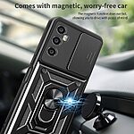 Θήκη Realme C65 Mad Mask Camshield Armor Guard Πλάτη με προστασία για την κάμερα, Kickstand και Βάση στήριξης από σκλήρό Premium TPU ασημί - Image 4