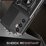 Θήκη Realme C65 Mad Mask Camshield Armor Guard Πλάτη με προστασία για την κάμερα, Kickstand και Βάση στήριξης από σκλήρό Premium TPU μαύρο - Image 3