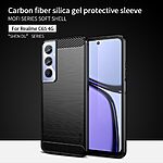 Θήκη Realme C65 MOFI Brushed TPU Carbon Πλάτη μπλε - Image 2