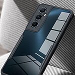 Θήκη Realme C65 XUNDD Hybrid Sockproof Transparent πλάτη από αντικραδασμικό TPU μαύρο - Image 4