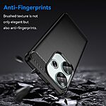 Θήκη Xiaomi Poco F6 5G Mad Mask Brushed TPU Carbon Πλάτη μαύρο - Image 3