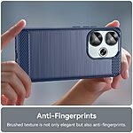 Θήκη Xiaomi Poco F6 5G Mad Mask Brushed TPU Carbon Πλάτη μπλε - Image 5