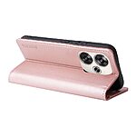 Θήκη Xiaomi Poco F6 5G YIKATU Folio Series με βάση στήριξης, υποδοχή καρτών και μαγνητικό κούμπωμα Flip Wallet από συνθετικό δέρμα και TPU ροζ χρυσό - Image 3