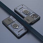 Θήκη Xiaomi Poco F6 Pro 5G Mad Mask Camshield Armor Guard v3 Πλάτη με προστασία για την κάμερα, Kickstand και Βάση στήριξης από σκλήρό Premium TPU μπλε - Image 5