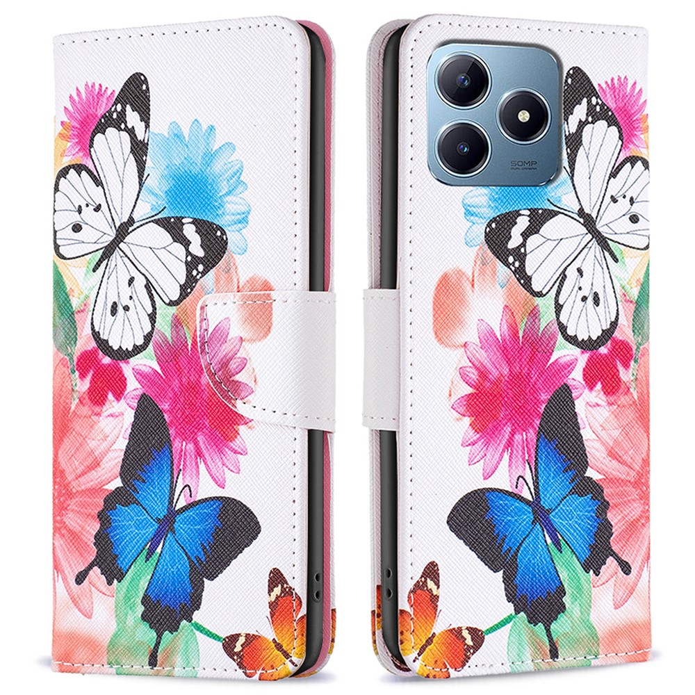 Θήκη Realme C61 / C63 OEM Vivid Butterflies με βάση στήριξης Θήκη Realme C61 / C63 OEM Vivid Butterflies με βάση στήριξης