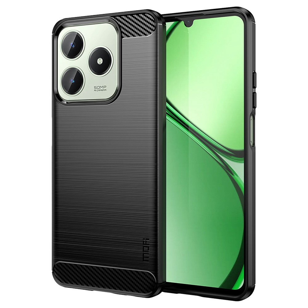 Θήκη Realme C61 / C63 MOFI Brushed V2 TPU Carbon Πλάτη μαύρο Θήκη Realme C61 / C63 MOFI Brushed V2 TPU Carbon Πλάτη μαύρο