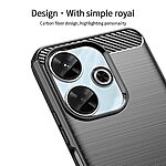 Θήκη Xiaomi Redmi 13 / Poco M6 MOFI Brushed V2 TPU Carbon Πλάτη μπλε - Image 5