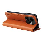 Θήκη Xiaomi Redmi 13 / Poco M6 YIKATU Folio Series με βάση στήριξης, υποδοχή καρτών και μαγνητικό κούμπωμα Flip Wallet από συνθετικό δέρμα και TPU καφέ - Image 3