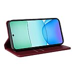 Θήκη Xiaomi Redmi 13 / Poco M6 YIKATU Folio Series με βάση στήριξης, υποδοχή καρτών και μαγνητικό κούμπωμα Flip Wallet από συνθετικό δέρμα και TPU κόκκινο σκούρο - Image 4