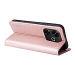 Θήκη Xiaomi Redmi 13 / Poco M6 YIKATU Folio Series με βάση στήριξης, υποδοχή καρτών και μαγνητικό κούμπωμα Flip Wallet από συνθετικό δέρμα και TPU ροζ χρυσό - Image 3