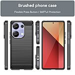 Θήκη Xiaomi Redmi Note 13 Pro 4G / Poco M6 Pro Mad Mask Brushed TPU Carbon Πλάτη μαύρο - Image 3