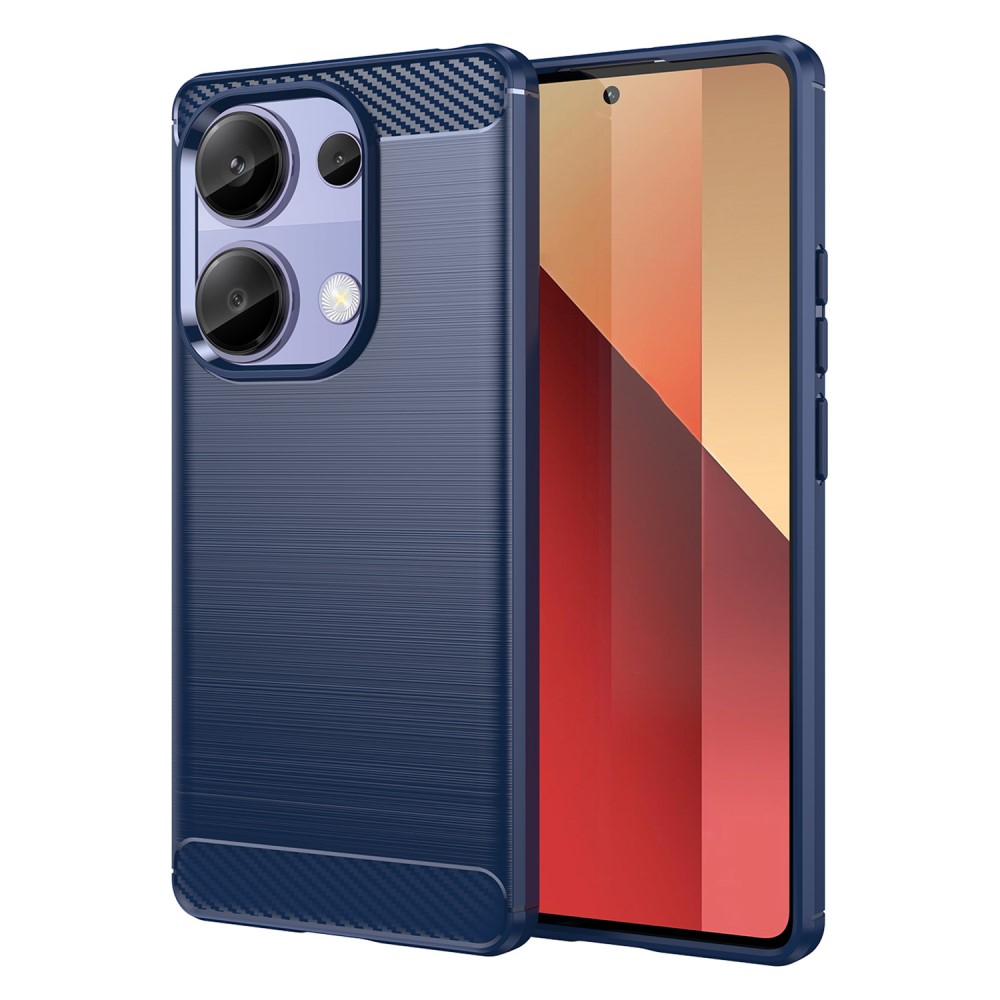 Θήκη Xiaomi Redmi Note 13 Pro 4G / Poco M6 Pro Mad Mask Brushed TPU Carbon Πλάτη μπλε Θήκη Xiaomi Redmi Note 13 Pro 4G / Poco M6 Pro Mad Mask Brushed TPU Carbon Πλάτη μπλε
