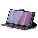 Θήκη Xiaomi Redmi Note 13 Pro 5G / Poco X6 5G CASEME 023 Series Πορτοφόλι με βάση στήριξης, υποδοχές καρτών και μαγνητικό κούμπωμα από συνθετικό δέρμα και TPU μωβ - Image 3