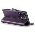 Θήκη Xiaomi Redmi Note 13 Pro 5G / Poco X6 5G CASEME 023 Series Πορτοφόλι με βάση στήριξης, υποδοχές καρτών και μαγνητικό κούμπωμα από συνθετικό δέρμα και TPU μωβ - Image 4