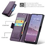 Θήκη Xiaomi Redmi Note 13 Pro 5G / Poco X6 5G CASEME 023 Series Πορτοφόλι με βάση στήριξης, υποδοχές καρτών και μαγνητικό κούμπωμα από συνθετικό δέρμα και TPU μωβ - Image 5