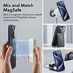 Θήκη iPhone 16 ESR Magnetic Series Silicone Sockproof συμβατή με MagSafe φορτιστή, Transparent Πλάτη TPU μπλε - Image 3