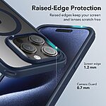 Θήκη iPhone 16 ESR Magnetic Series Silicone Sockproof συμβατή με MagSafe φορτιστή, Transparent Πλάτη TPU μπλε - Image 5