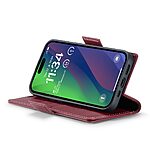 Θήκη iPhone 16 Plus CASEME 023 Series Πορτοφόλι με βάση στήριξης, υποδοχές καρτών και μαγνητικό κούμπωμα από συνθετικό δέρμα και TPU κόκκινο - Image 3