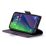 Θήκη iPhone 16 Plus CASEME 023 Series Πορτοφόλι με βάση στήριξης, υποδοχές καρτών και μαγνητικό κούμπωμα από συνθετικό δέρμα και TPU μωβ - Image 3