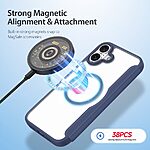 Θήκη iPhone 16 Plus DUX DUCIS Skin X Pro Series με βάση στήριξης, συμβατό με MagSafe φορτιστή υποδοχή καρτών και μαγνητικό κούμπωμα Flip Wallet από συνθετικό δέρμα και εσωτερικό TPU μπλε - Image 4