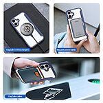 Θήκη iPhone 16 Plus DUX DUCIS Skin X Pro Series με βάση στήριξης, συμβατό με MagSafe φορτιστή υποδοχή καρτών και μαγνητικό κούμπωμα Flip Wallet από συνθετικό δέρμα και εσωτερικό TPU μπλε - Image 5