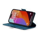 Θήκη iPhone 16 Pro CASEME 023 Series Πορτοφόλι με βάση στήριξης, υποδοχές καρτών και μαγνητικό κούμπωμα από συνθετικό δέρμα και TPU μπλε - Image 3