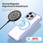 Θήκη iPhone 16 Pro DUX DUCIS Skin X Pro Series με βάση στήριξης, συμβατό με MagSafe φορτιστή υποδοχή καρτών και μαγνητικό κούμπωμα Flip Wallet από συνθετικό δέρμα και εσωτερικό TPU μωβ - Image 4