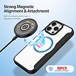 Θήκη iPhone 16 Pro Max DUX DUCIS Skin X Pro Series με βάση στήριξης, συμβατό με MagSafe φορτιστή υποδοχή καρτών και μαγνητικό κούμπωμα Flip Wallet από συνθετικό δέρμα και εσωτερικό TPU μαύρο - Image 4