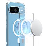 Θήκη Google Pixel 9 5G / Pixel 9 Pro 5G OEM Clear Style Sockproof συμβατό με MagSafe φορτιστή Transparent Πλάτη TPU - Image 2